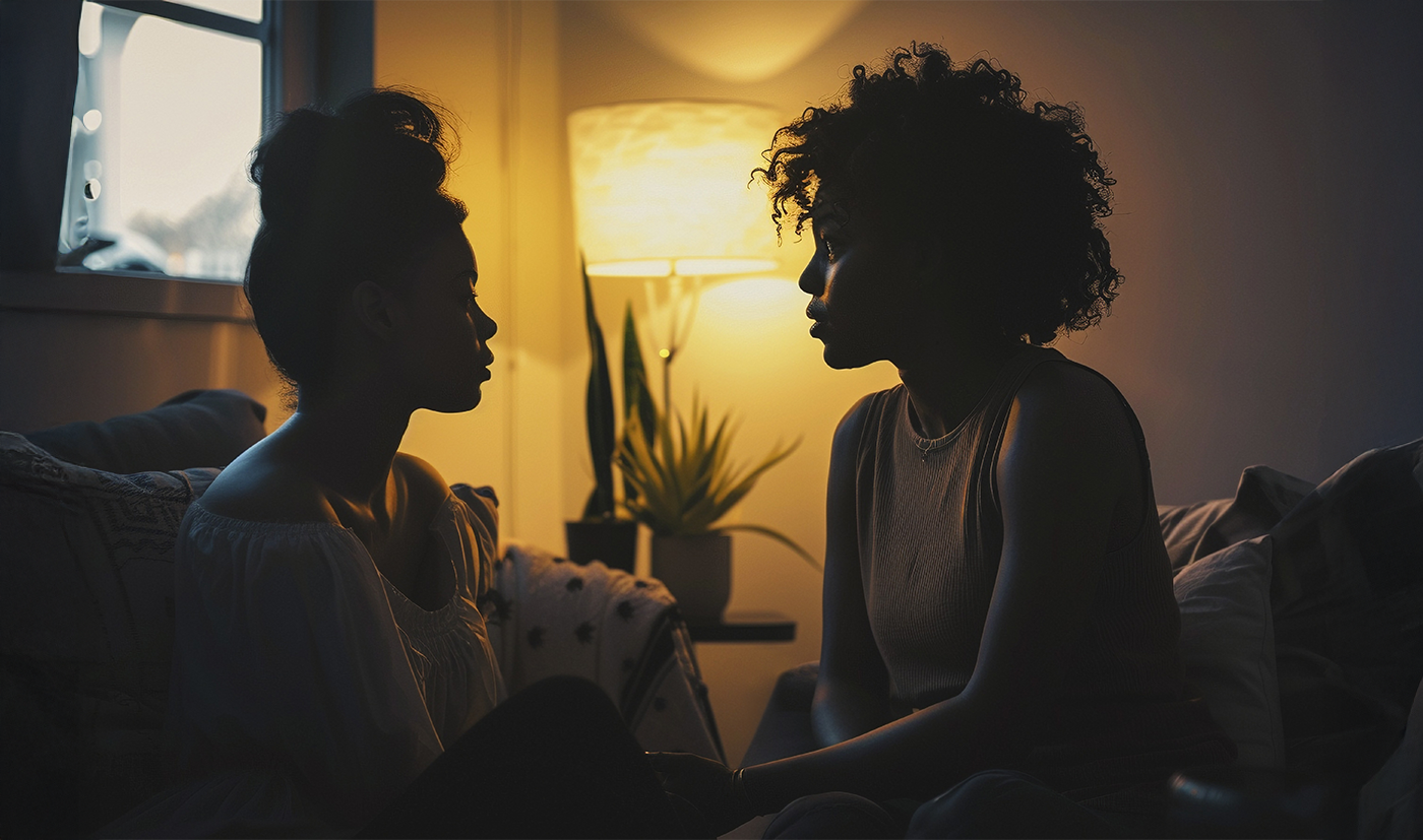 due donne che parlano e si comprendono emotivamente